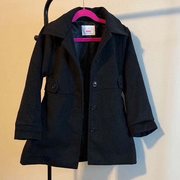 The Children's Place Other - The Children's Place Classic Black Pea Coat